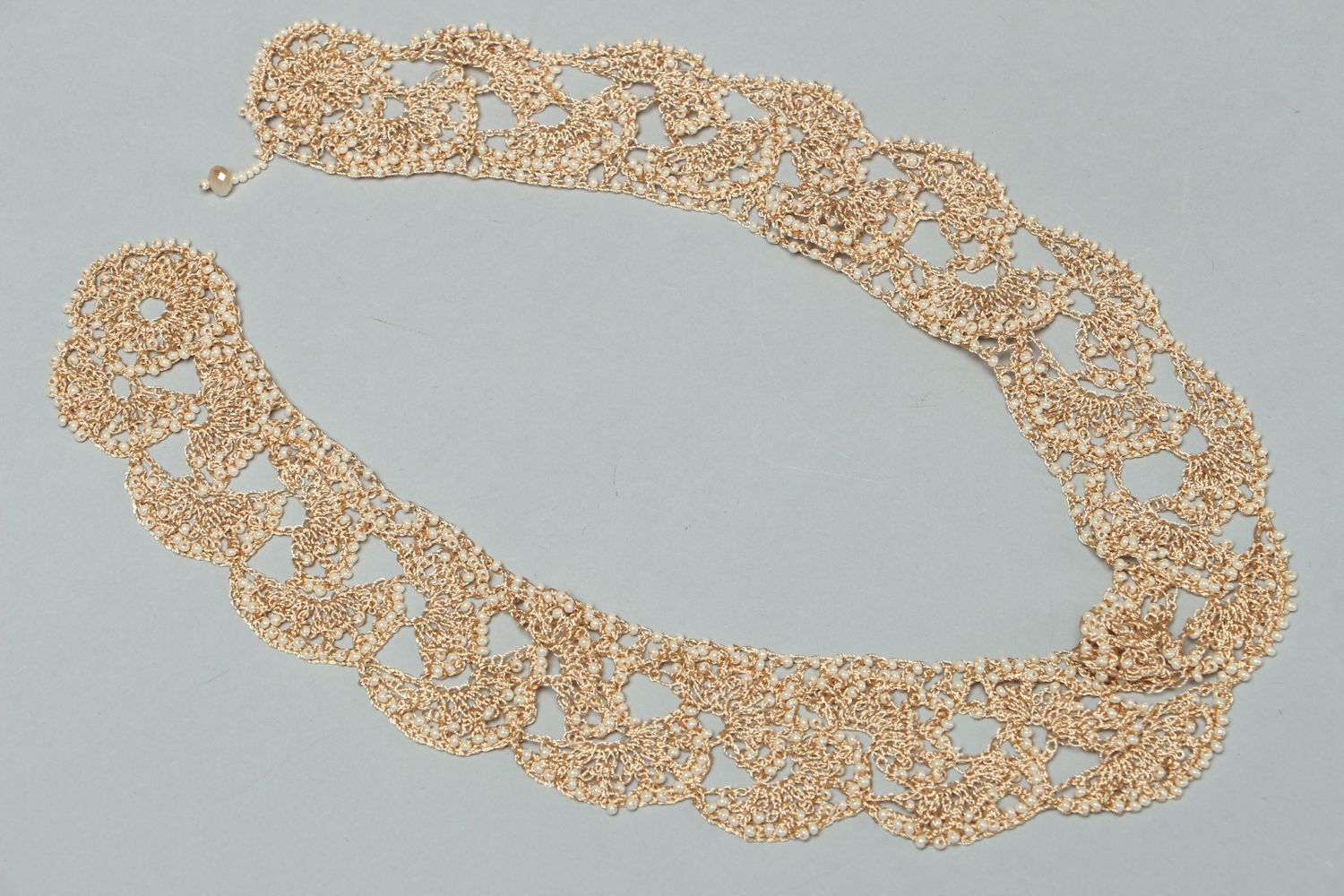 Handmade crochet necklace photo 1