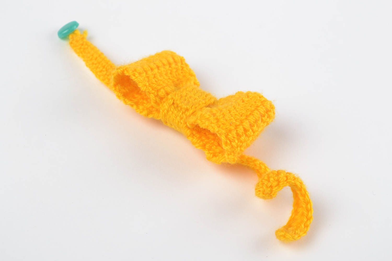 Noeud papillon enfant fait main Vêtement enfant tricoté au crochet fil acrylique photo 4