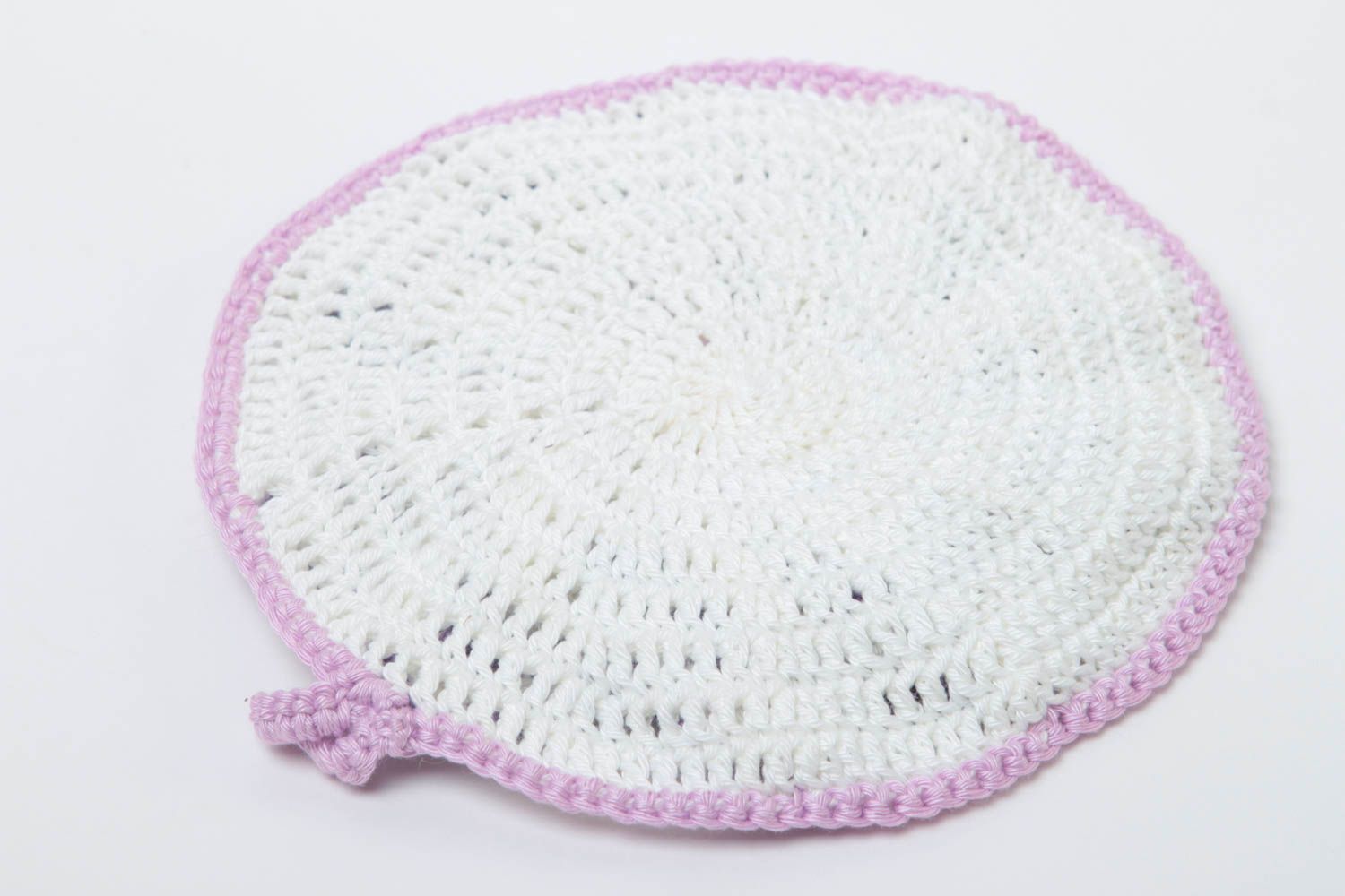 Agarradera al crochet hecha a mano accesorio para cocina textiles para el hogar foto 4