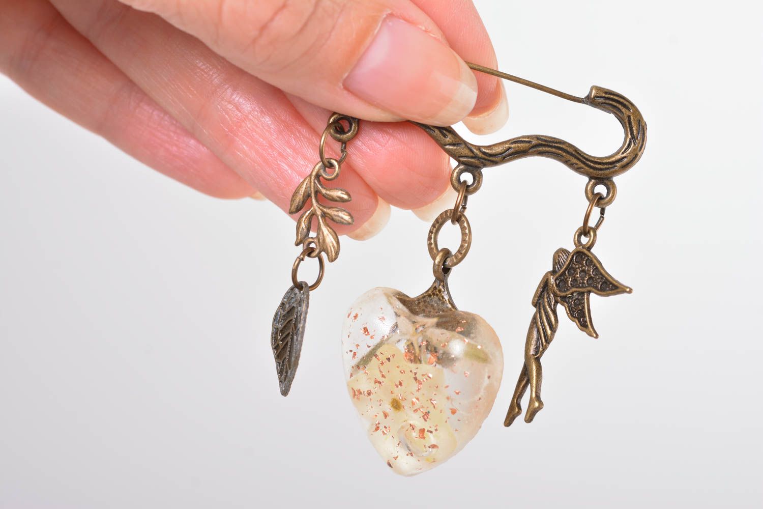 Handmade brooch unusual accessory elite jewelry beautiful brooch gift ideas photo 3