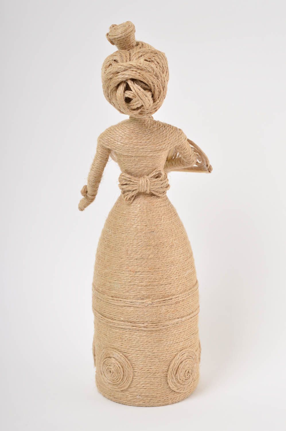 Figurine femme faite main Poupée artisanale en ficelle Décoration pour chambre photo 2