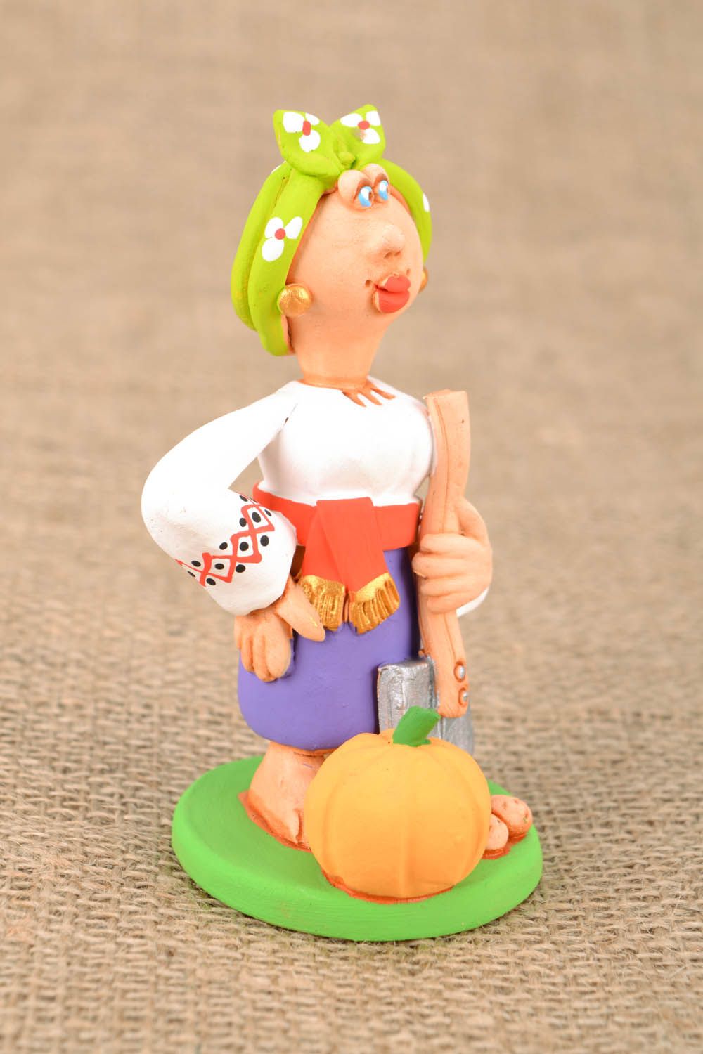 Ceramic handmade figurine Hostess photo 1