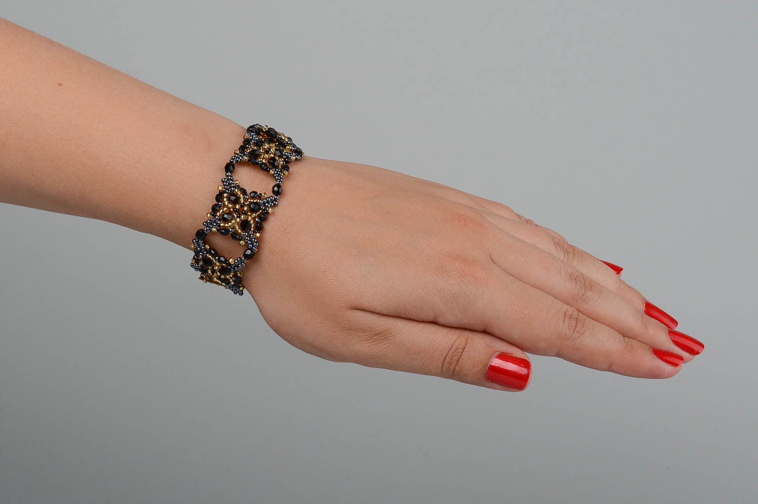 Handmade evening bracelet designer bracelet for women seed bead bracelets photo 5
