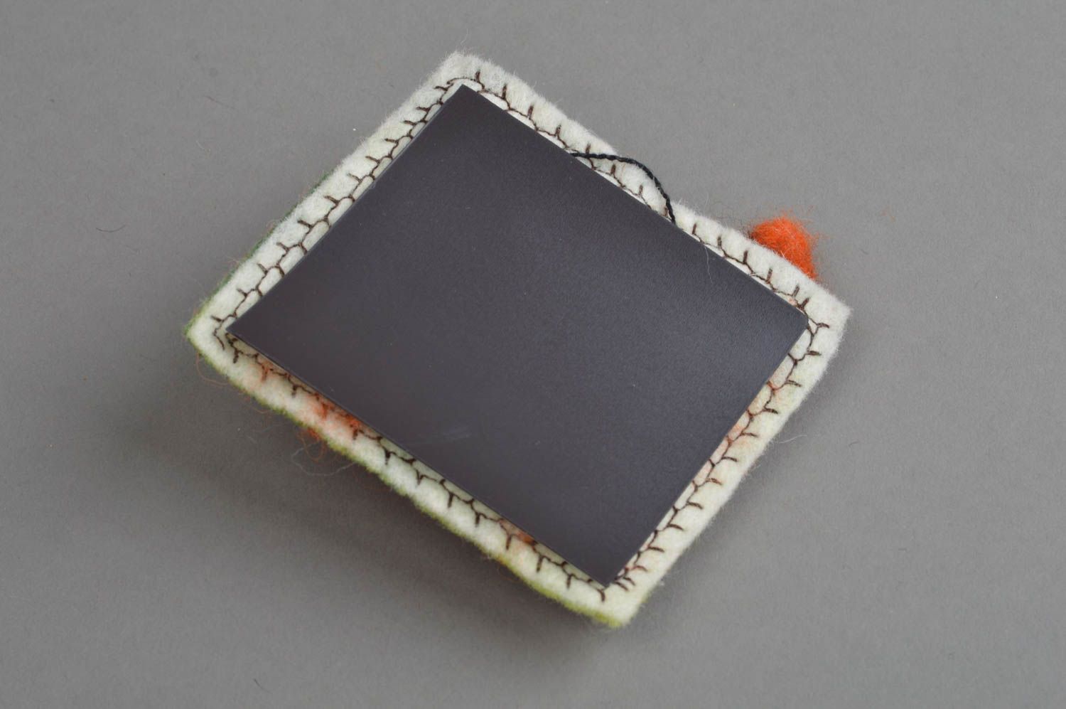 Kühlschrank Magnet Kater aus Wolle originell farbenfreudig handmade Geschenk foto 5
