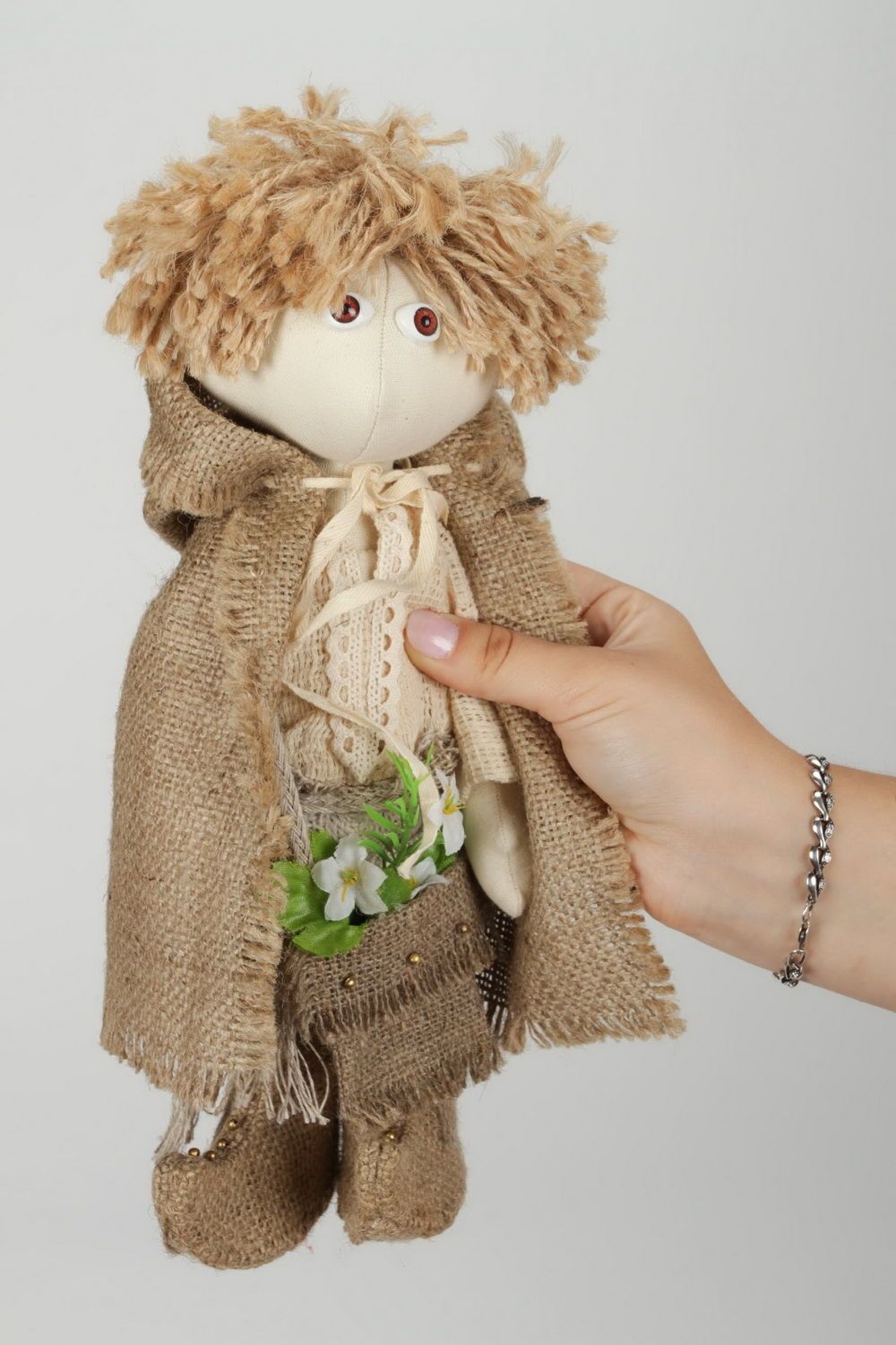 Puppe aus Textil Behüter des Waldes foto 2