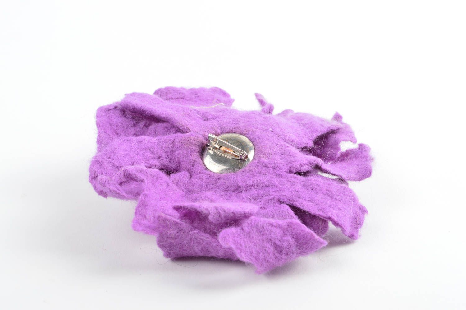 Exclusive handmade flower brooch felted wool brooch jewelry gifts for her photo 3