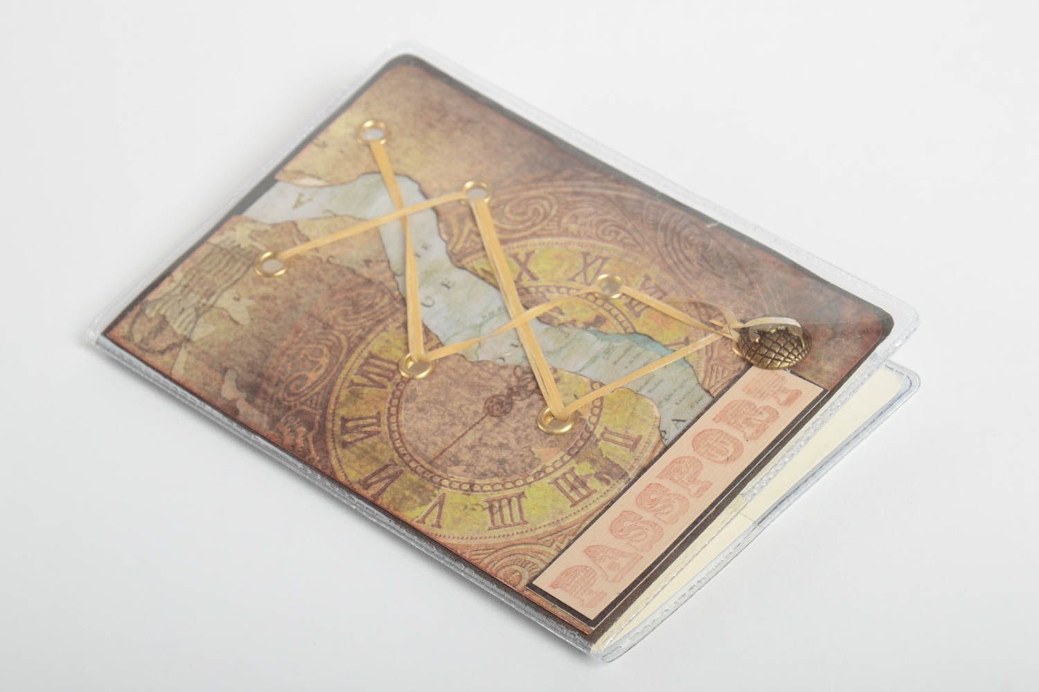 Unusual designer passport cover stylish cover for documents unusual accessory photo 2