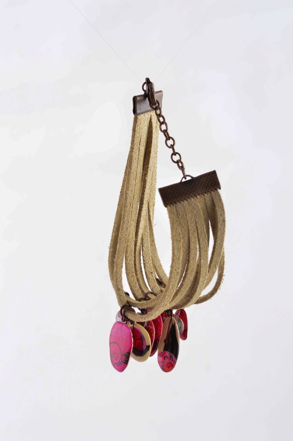 Pulsera artesanal de cuero elegante accesorio para mujer regalo original foto 5