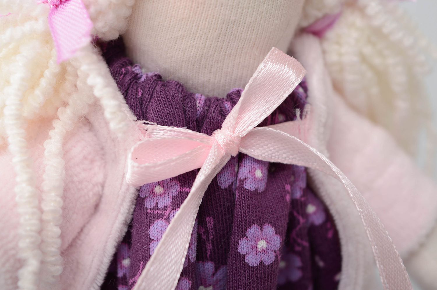 Авторская кукла текстильная маленькая мягкая  фото 5