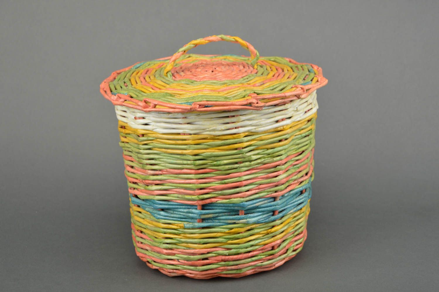 Handmade interior basket for toys home decor ideas decorative use only photo 3