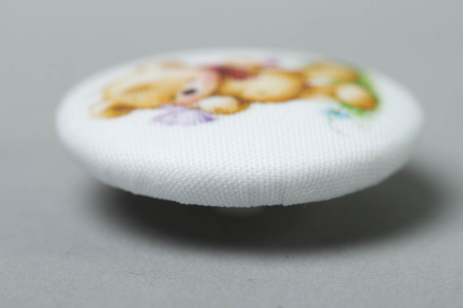 Beautiful handmade plastic button fabric button handmade ideas craft supplies photo 3
