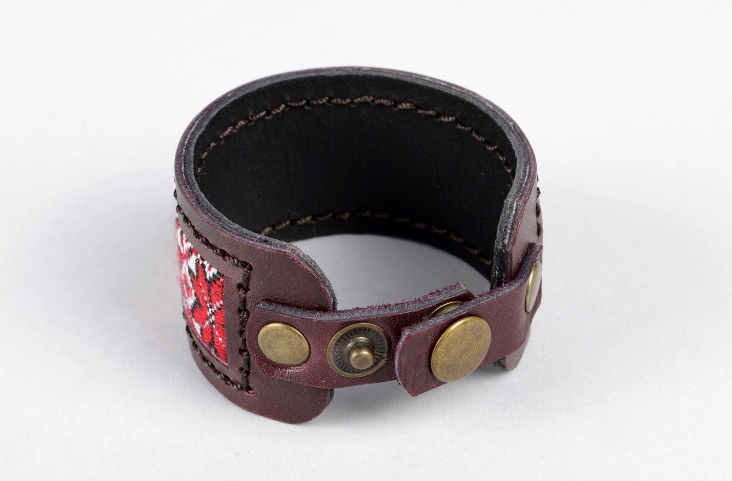 Handmade leather bracelet wrap bracelet leather cuffs unique gifts for women  photo 3