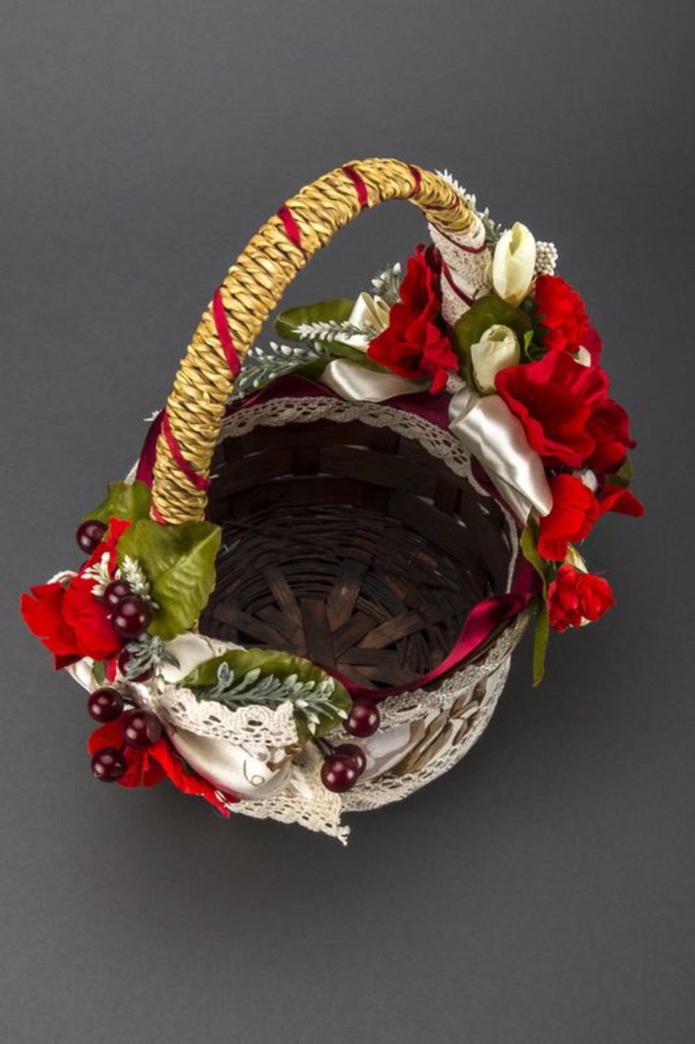 Basket with flowers photo 2