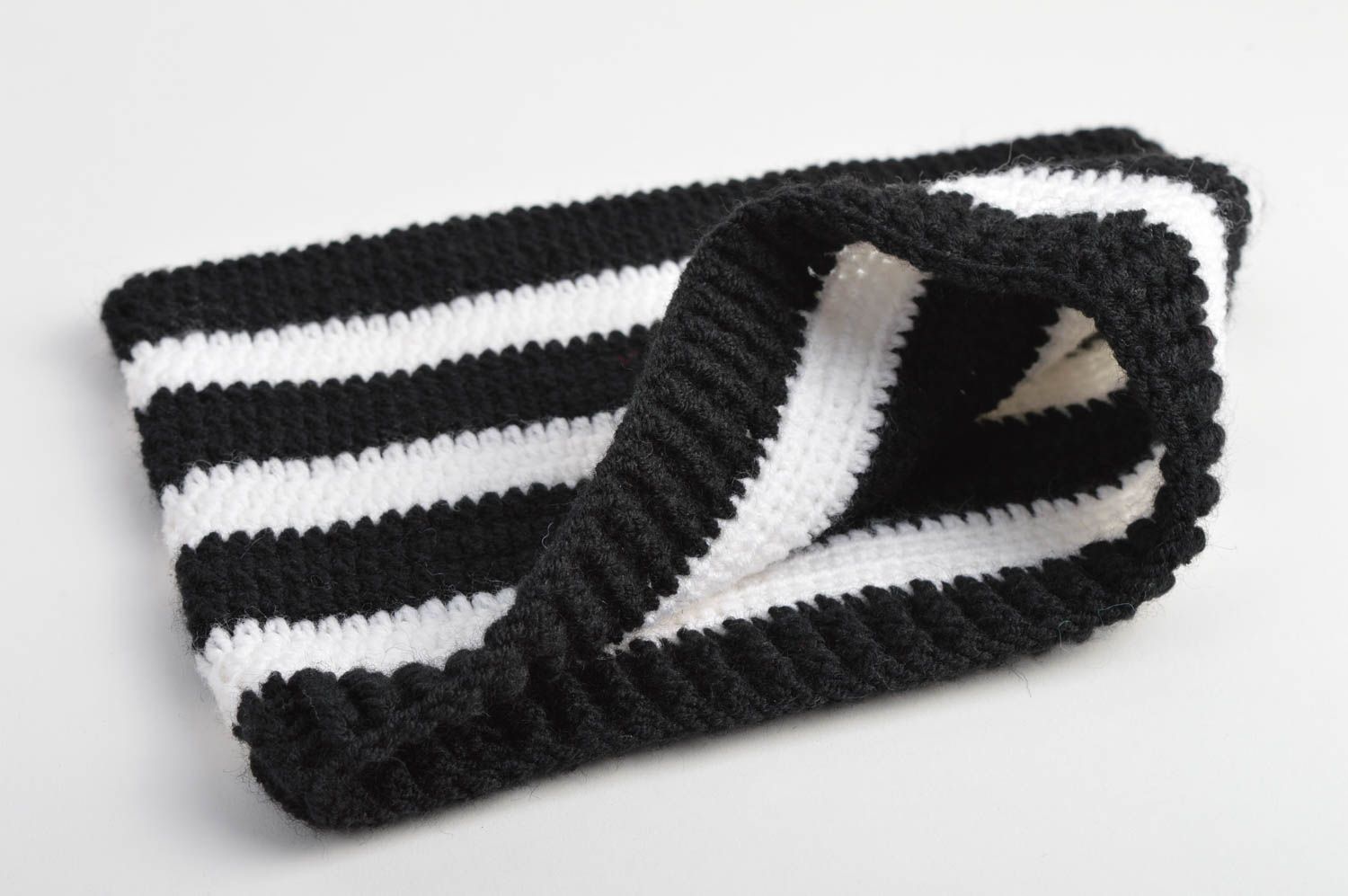 Handmade unusual crocheted cap square cap for kids children accessories photo 5