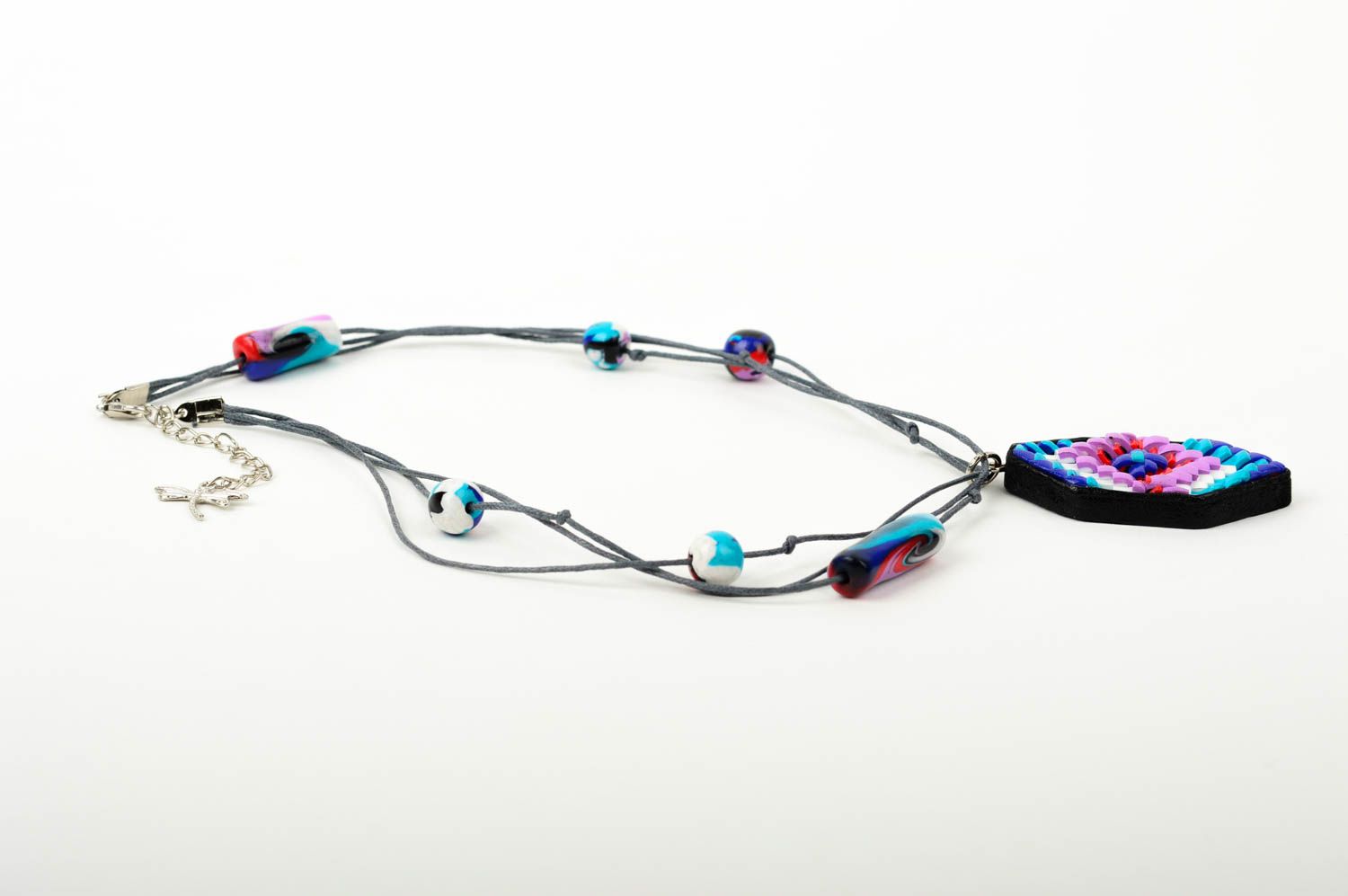 Handmade Damen Kette Collier Halskette exklusiver Schmuck Frauen Geschenk  foto 3