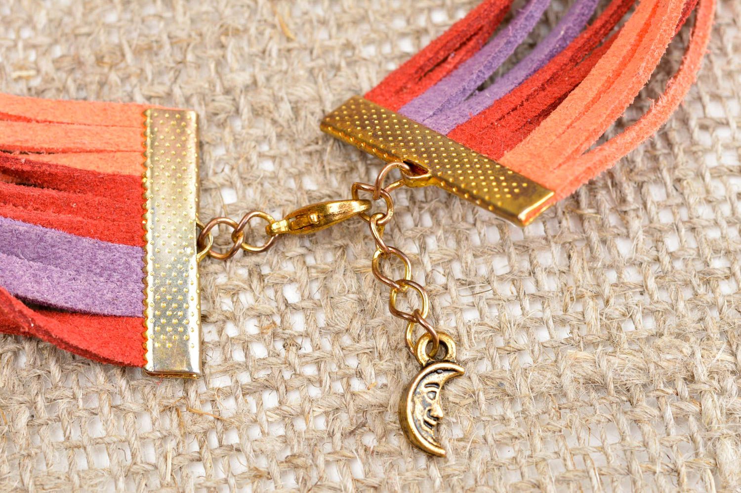 Pulsera de moda de cordones multicolores bisutería artesanal regalo original foto 4