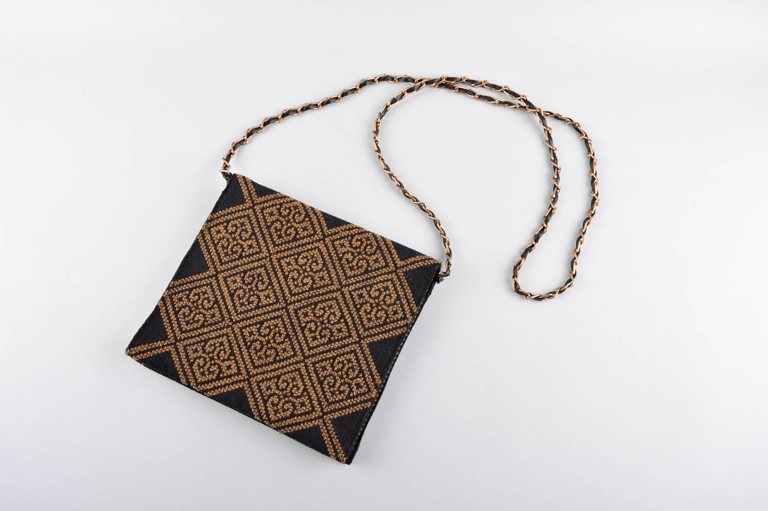 Embroidered shoulder bag handmade purse textile purse present for girls photo 2