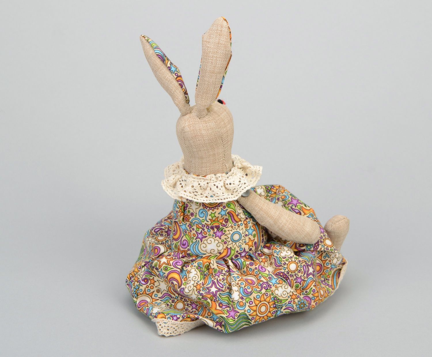 Textile toy Bunny with fat tummy photo 5