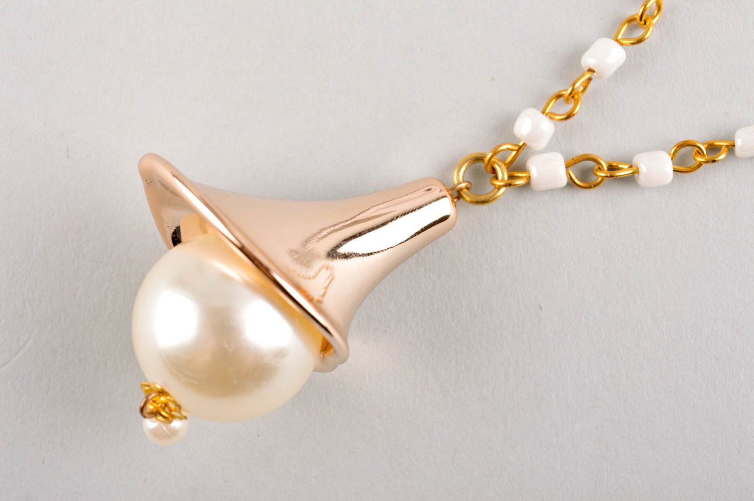 Collier perles de rocaille Bijou fait main Accessoire femme design élégant photo 3