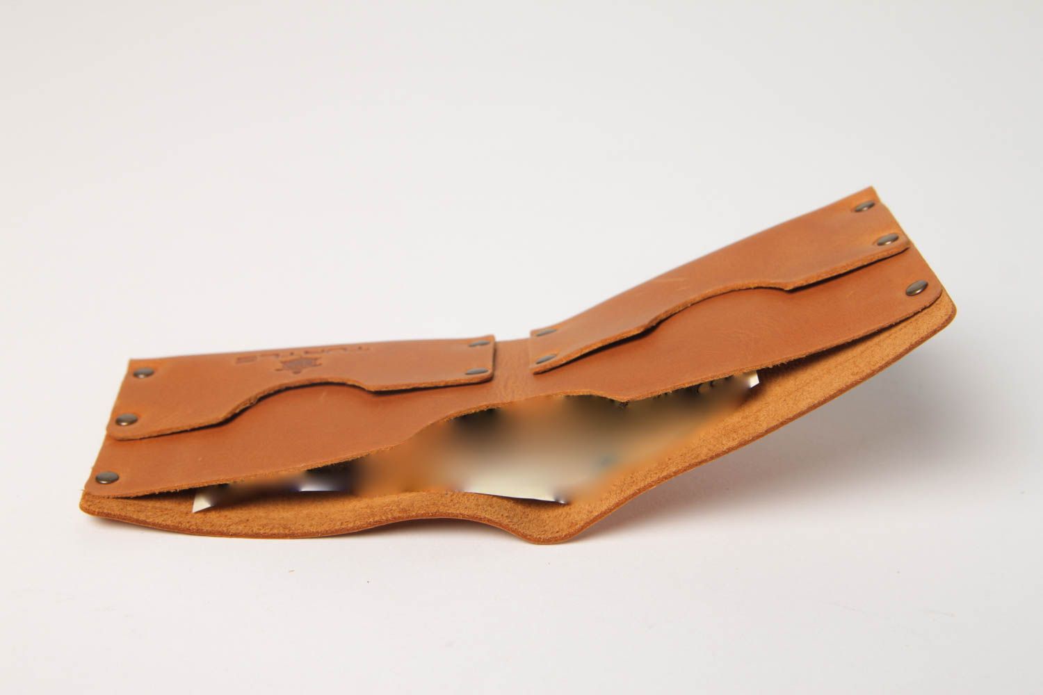 Стильный кошелек ручной работы кожаный аксессуар коричневый кожаный кошелек фото 4