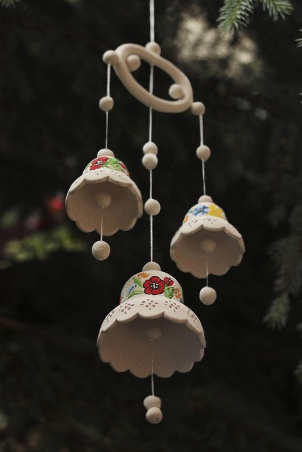 Ceramic hanging bells photo 2