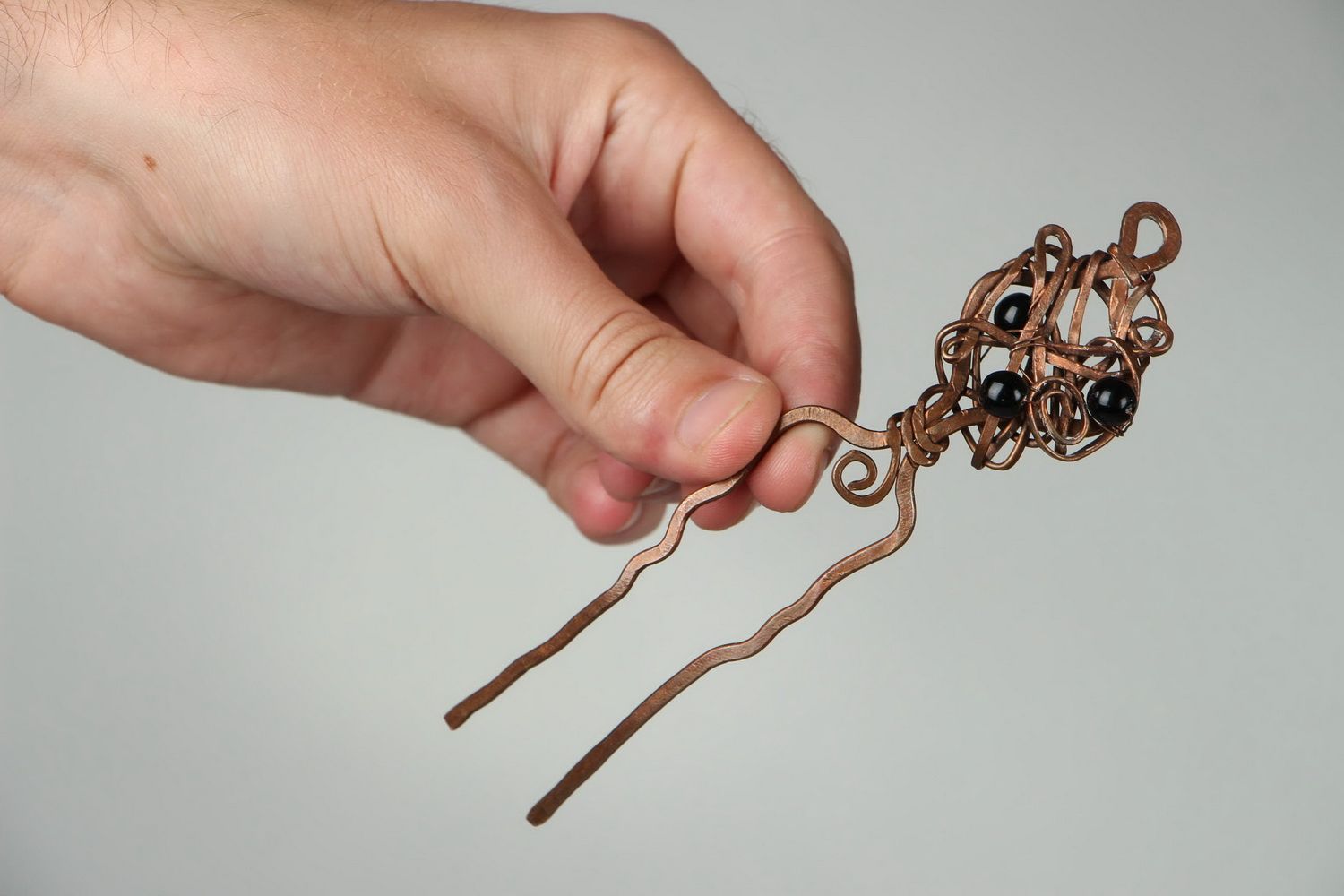 Copper hairpin photo 5