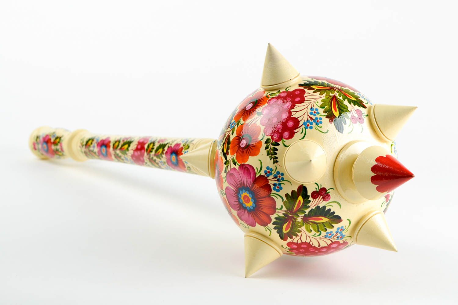 Handmade designer wooden made stylish decorative weapon ancient souvenir photo 4