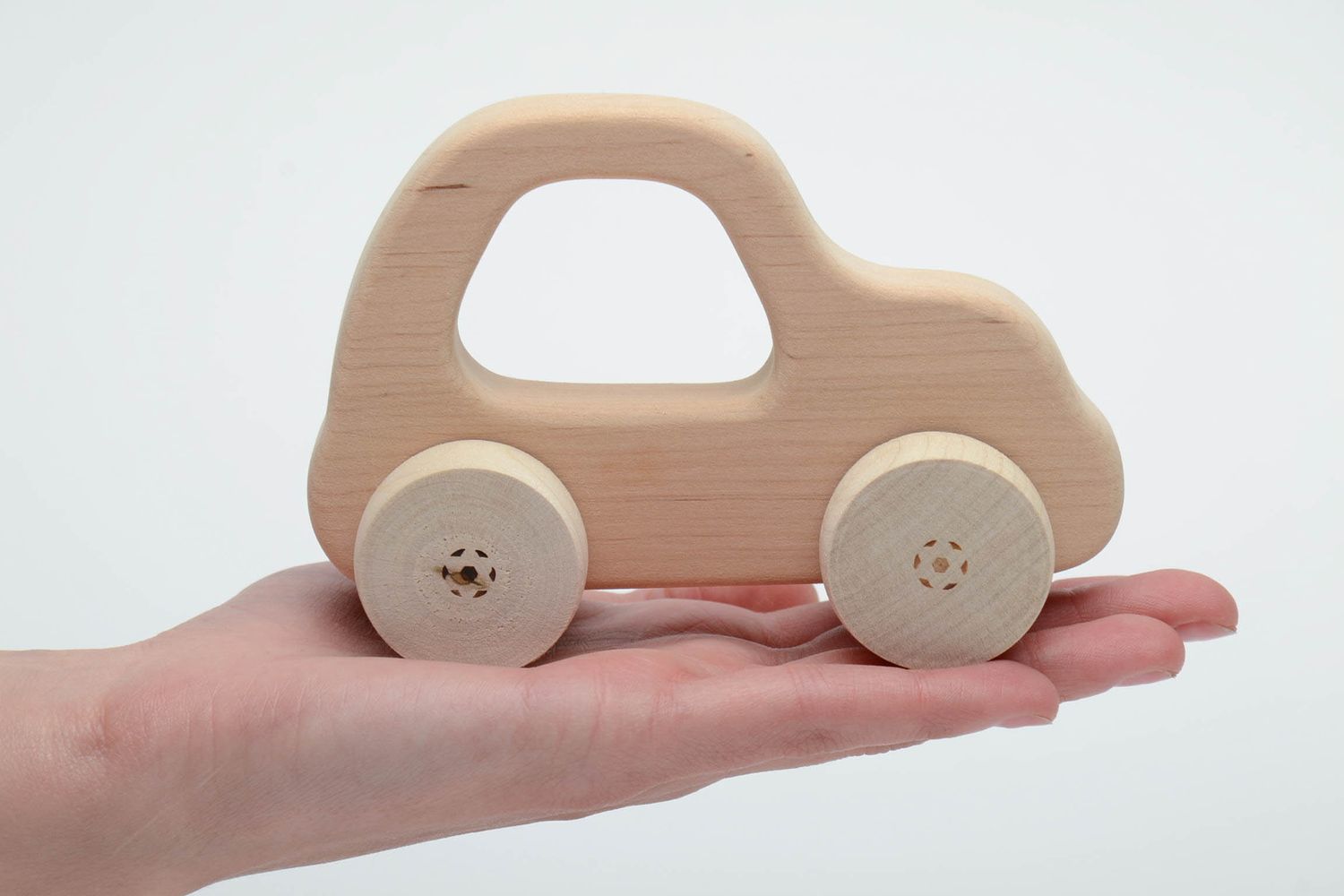 Children's wooden wheeled toy Car photo 5