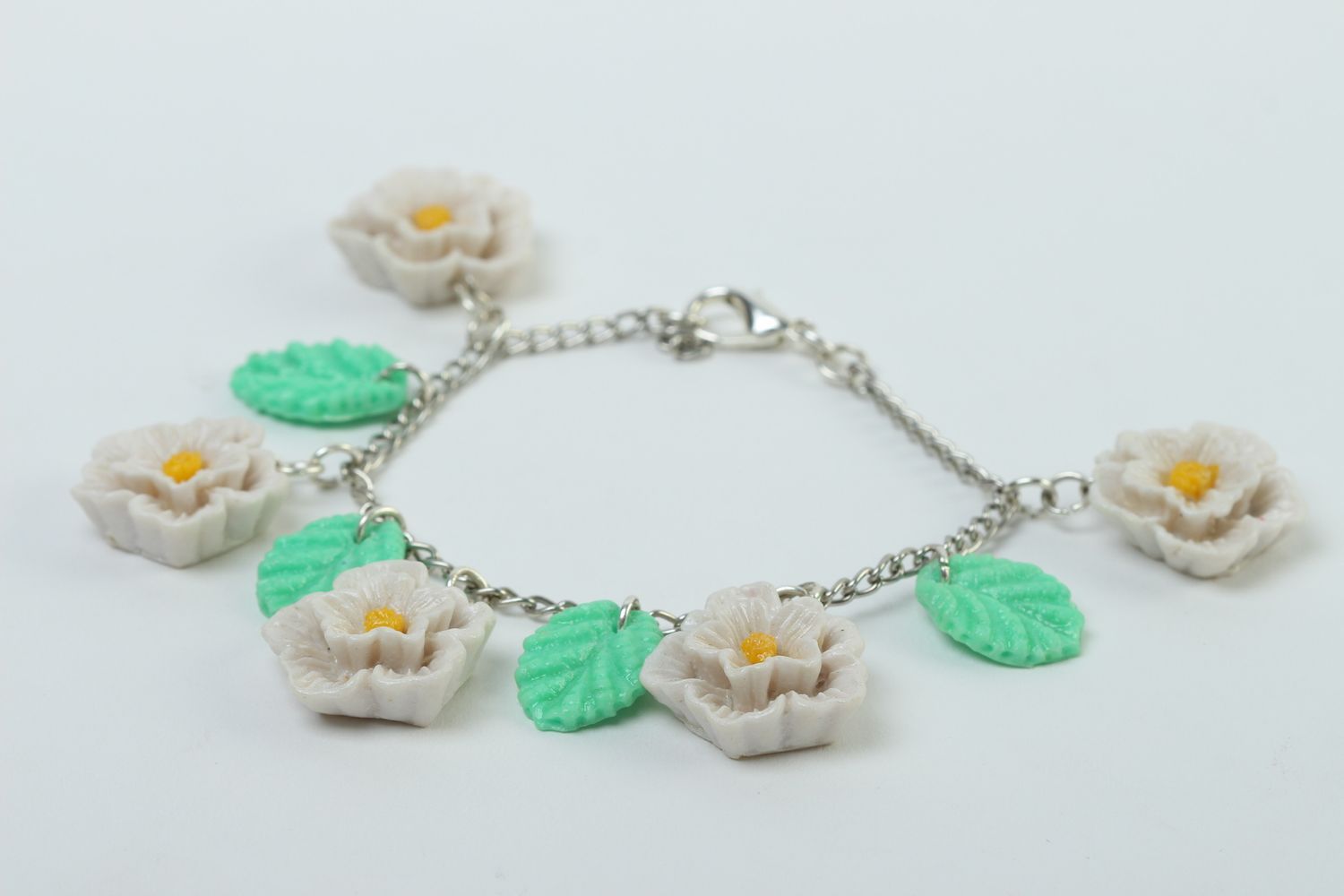Handmade bracelet gift for her unusual accessory clay bracelet elite jewelry photo 2