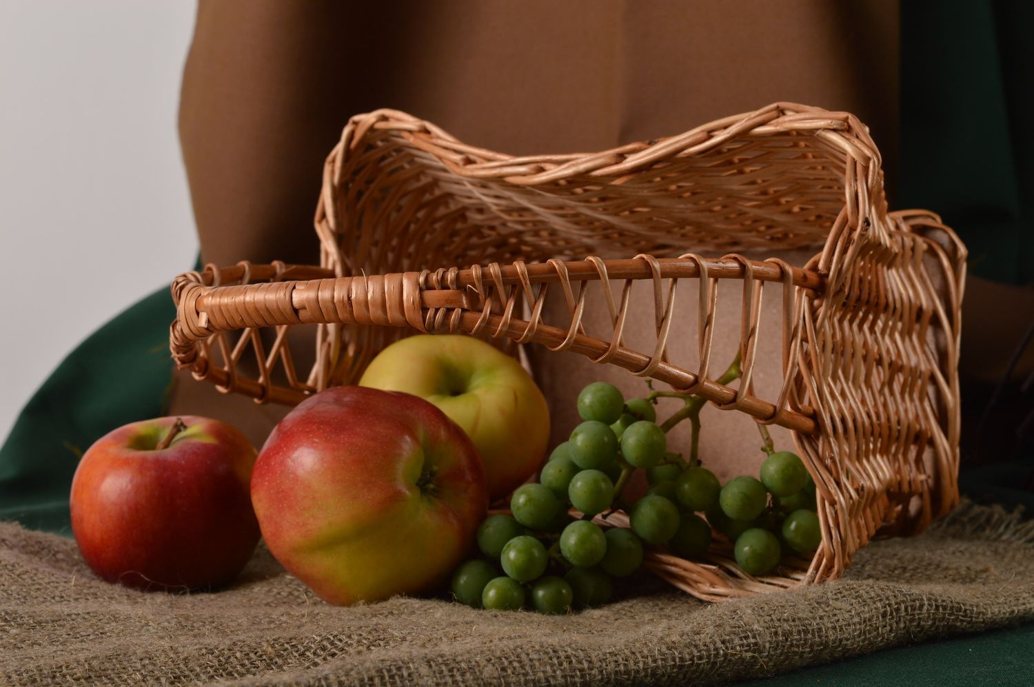 Handmade designer woven basket beautiful decorative basket unusual present photo 1