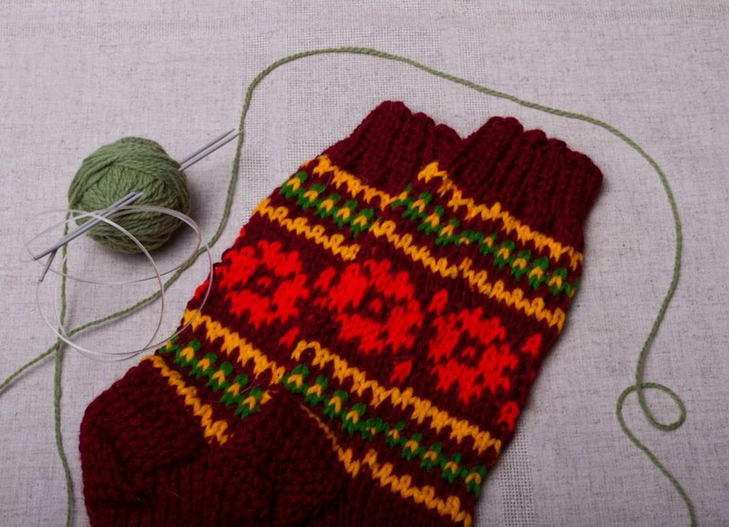 Knitted socks photo 5