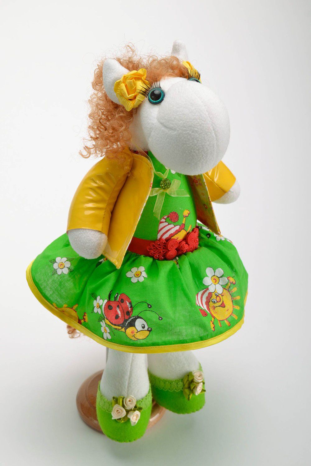 Interieur Puppe mit Ständer Pferd foto 1