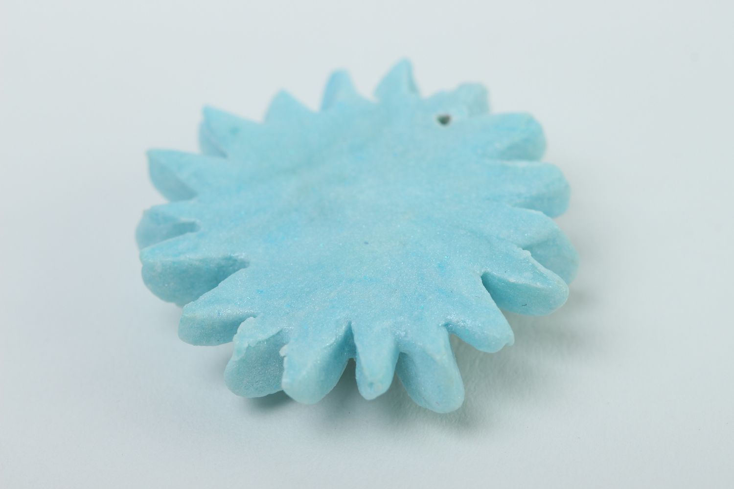 Fleur artificielle faite main Fourniture bijoux bleue Création de bijoux photo 4