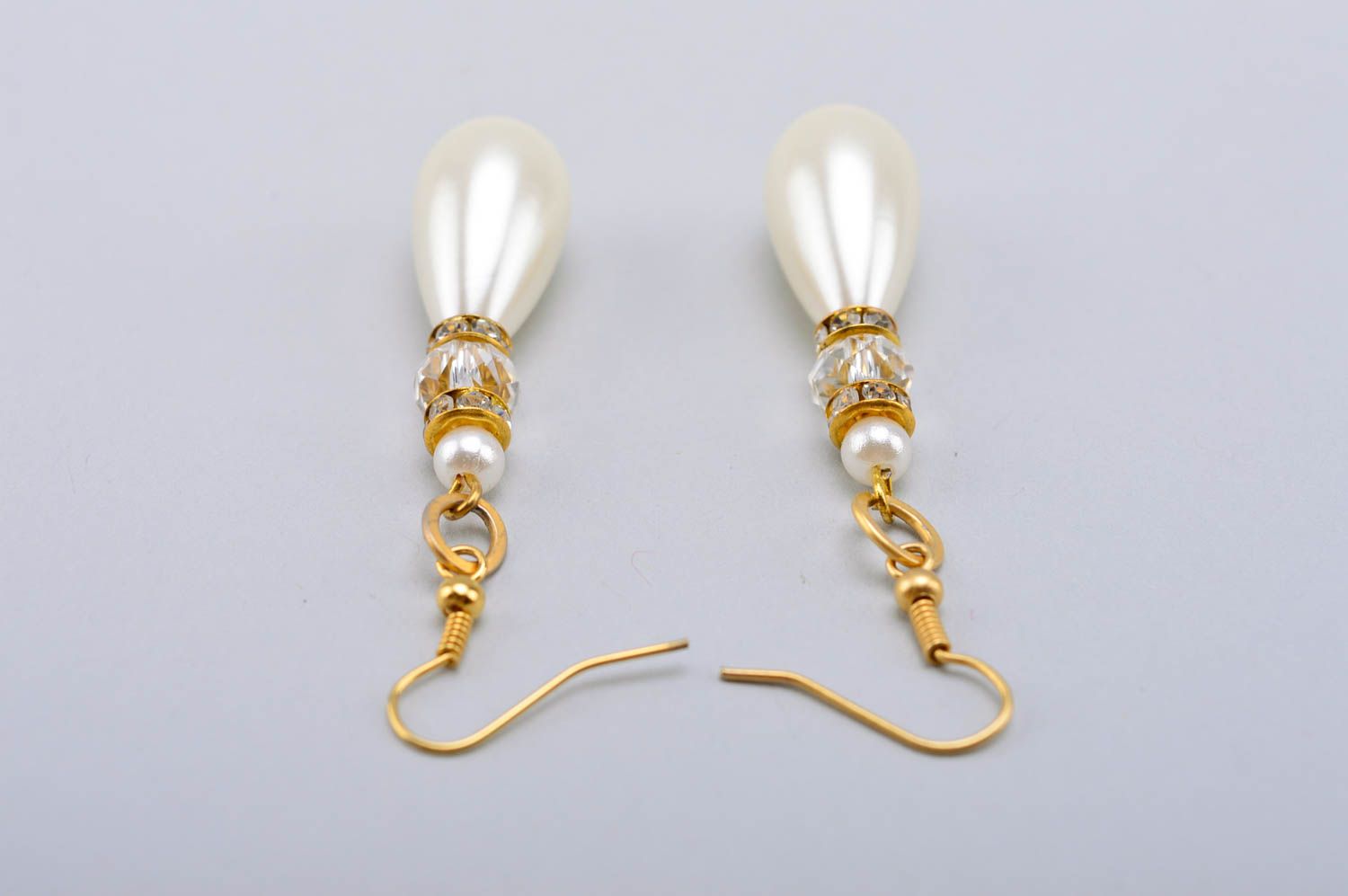 Beautiful handmade crystal earrings long beaded earrings cool jewelry designs photo 4