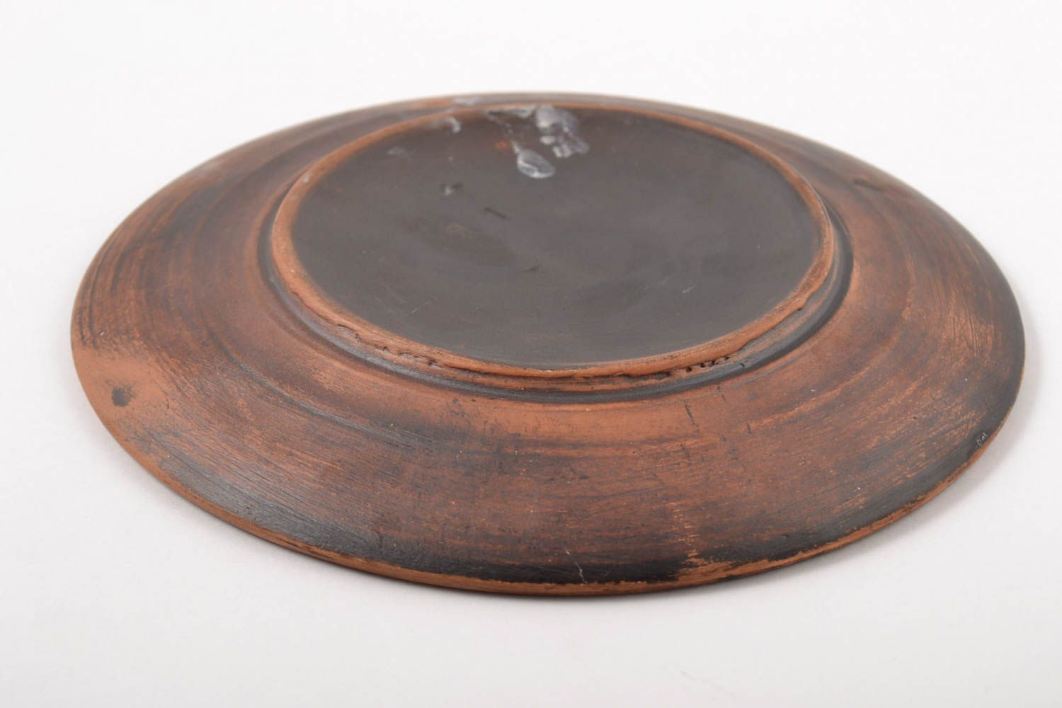 Керамическая тарелка авторского дизайна керамика ручной работы глиняная тарелка  фото 3