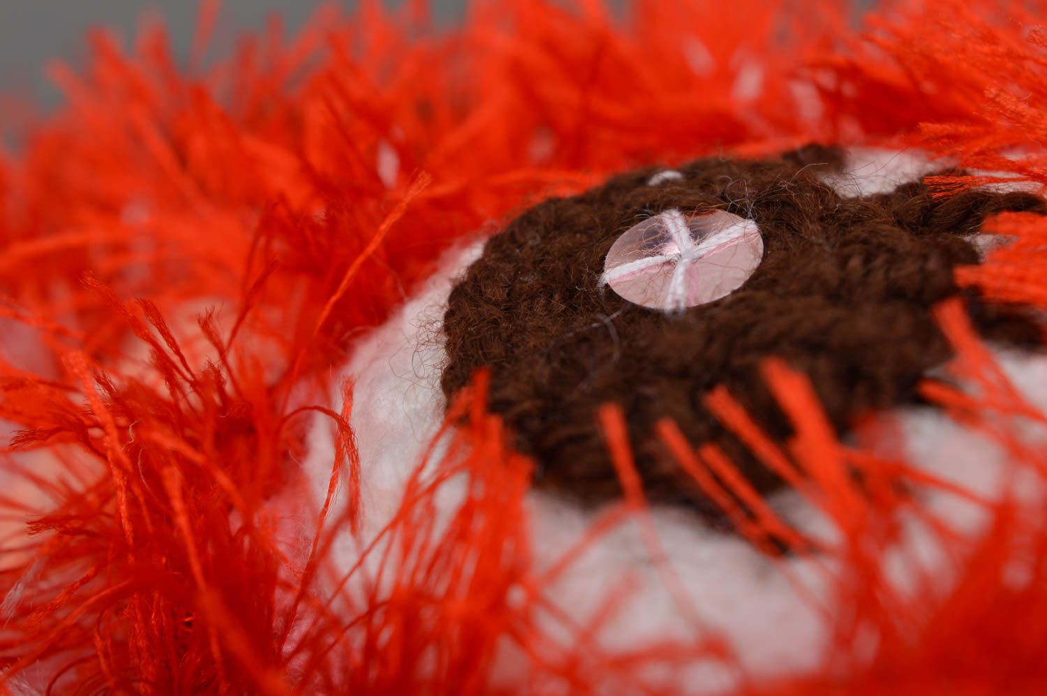 Игрушка сова игрушка ручной работы из хлопка интересный подарок Красное брюшко фото 5