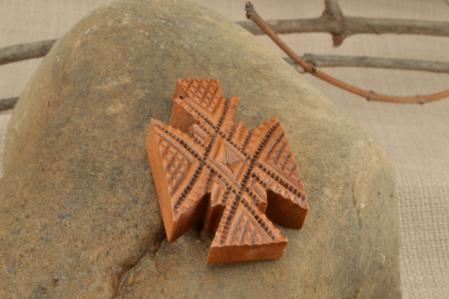 Handmade wooden crocifix photo 1