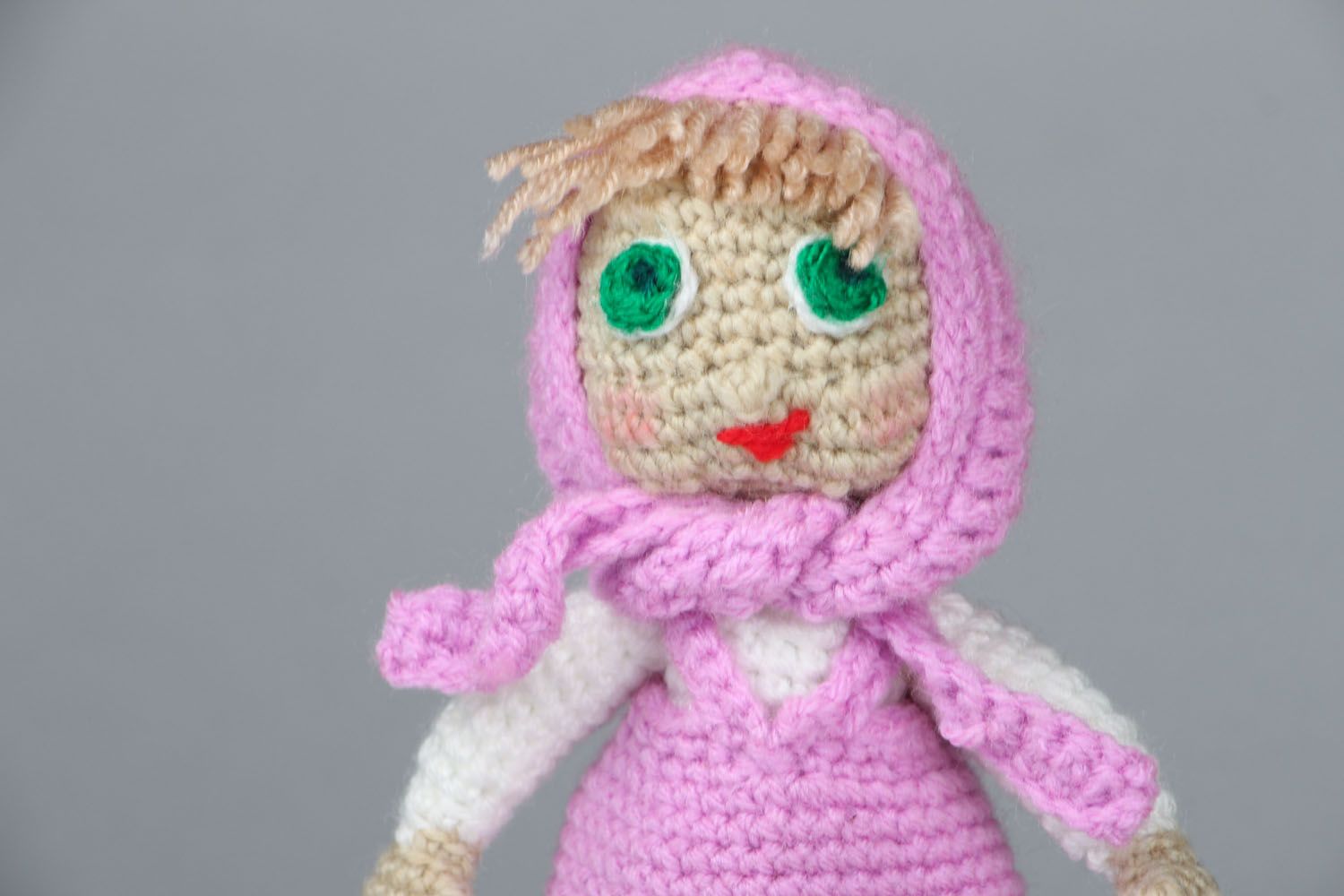 Handmade crochet doll photo 2