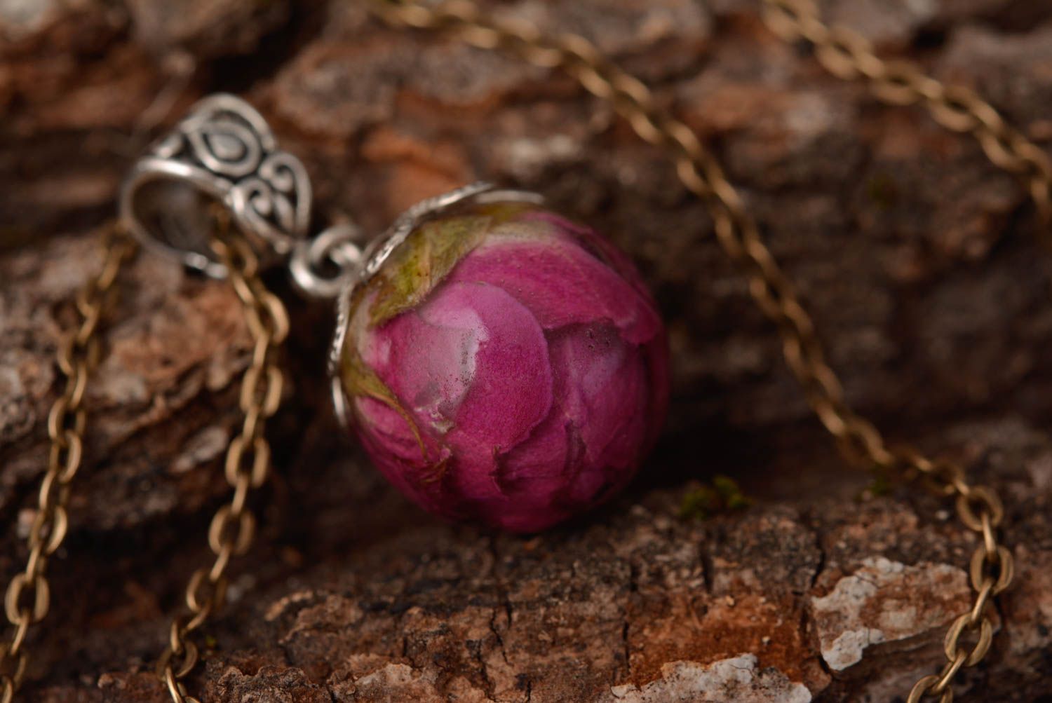 Flower necklace designer accessories handmade jewelry flower jewellery gift idea photo 1