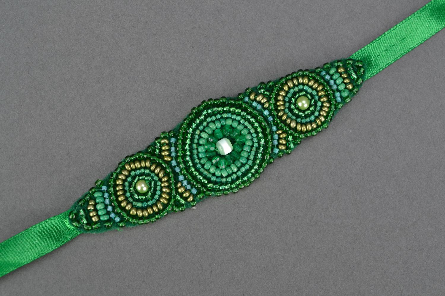 Grünes Armband mit Naturstein foto 3