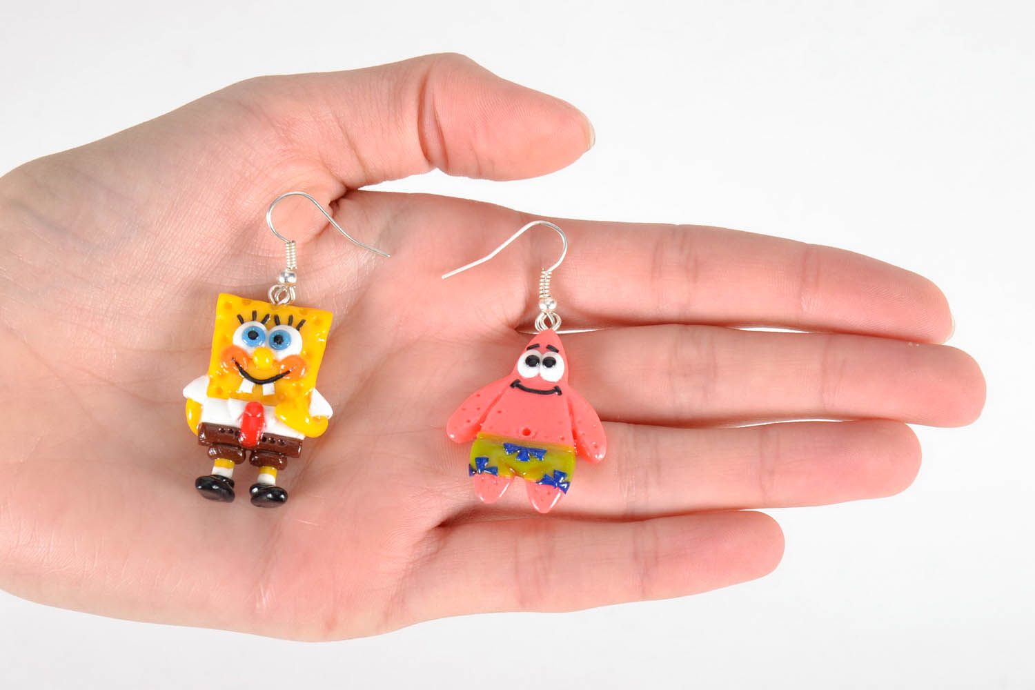 Funny polymer clay earrings photo 4