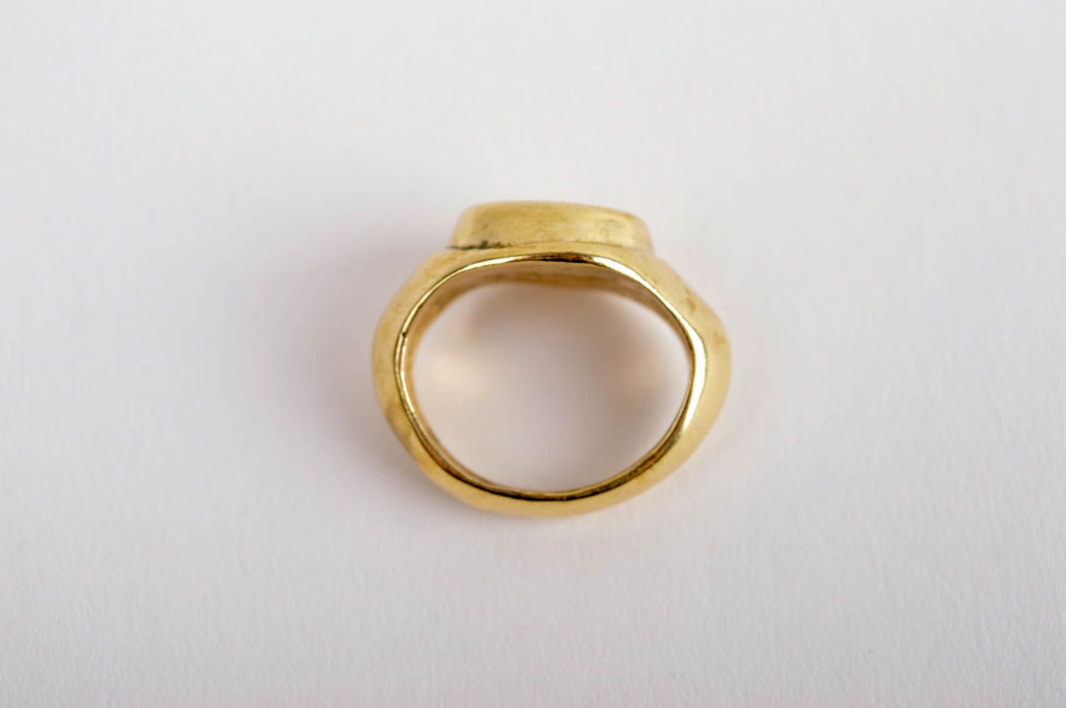 Латунное кольцо ручной работы металлическое кольцо украшение ручной работы  фото 5