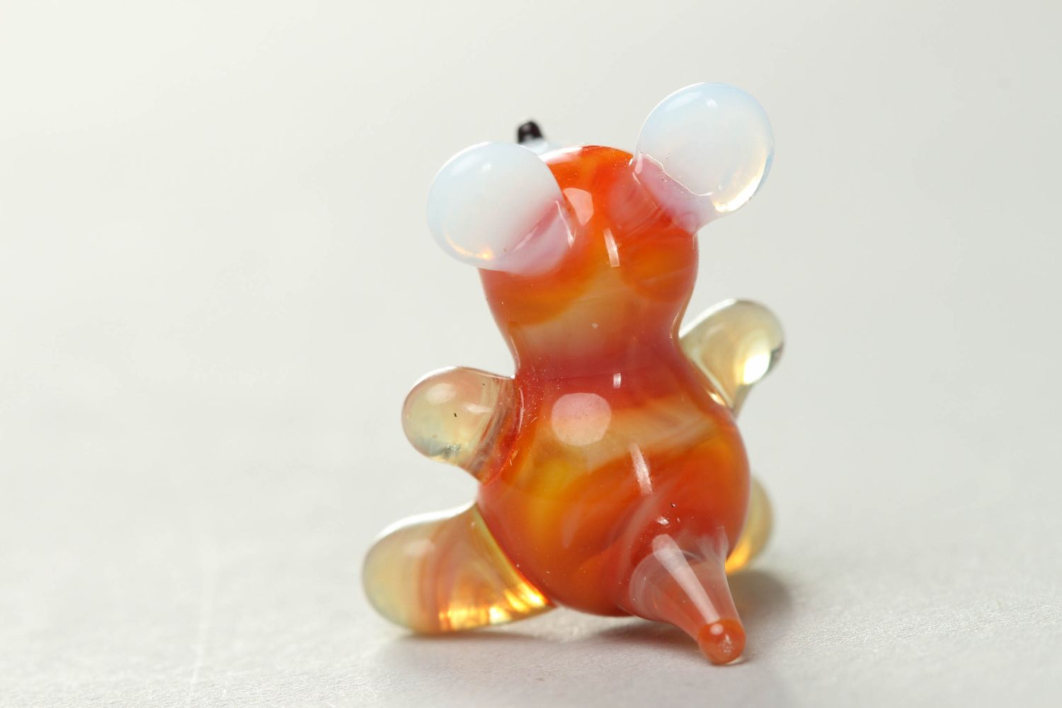 Figura de cristal en técnica de lampwork Osito foto 3