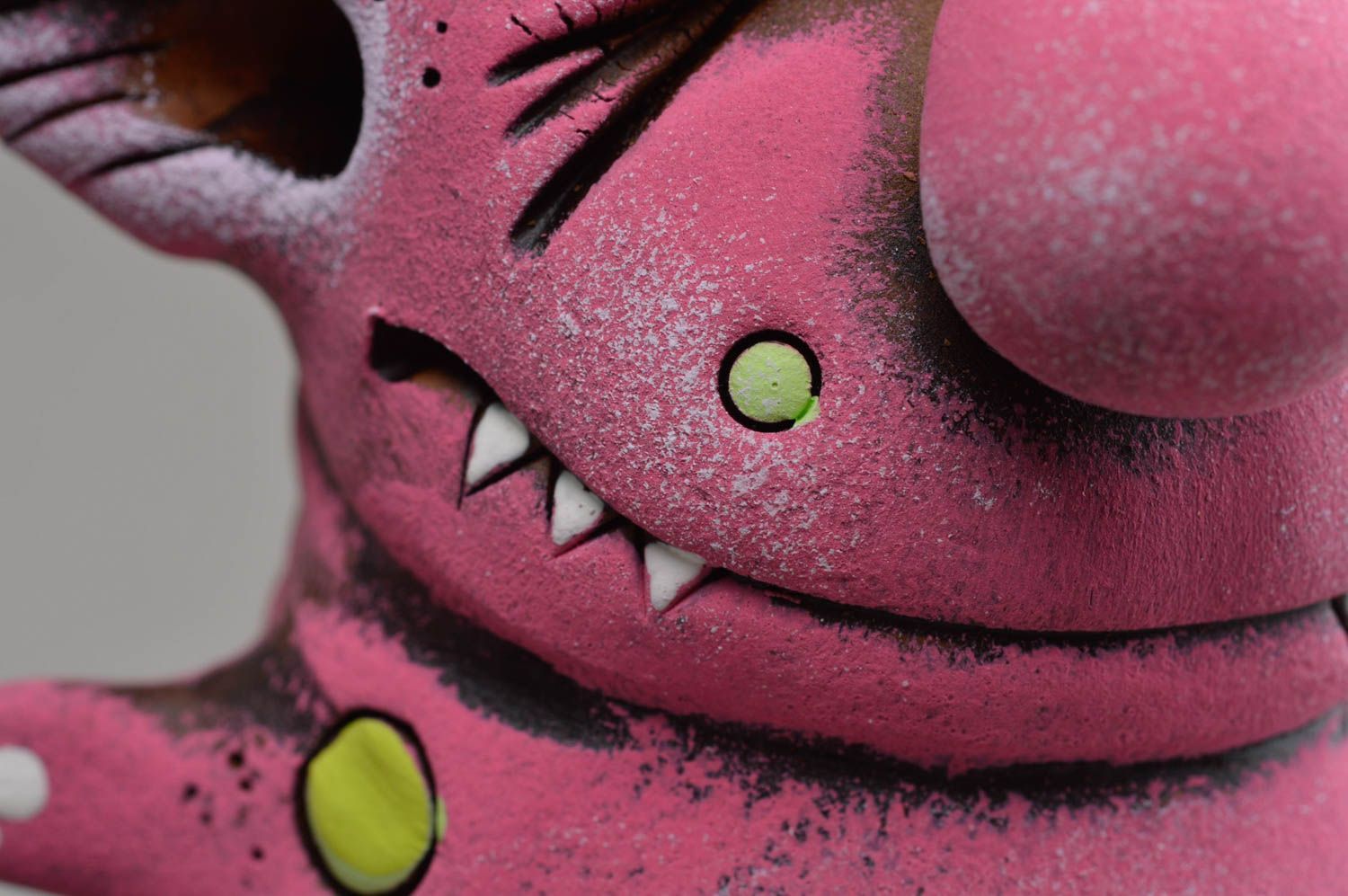 Figurine de troll faite main décoration pour la maison souvenir rose originale photo 3
