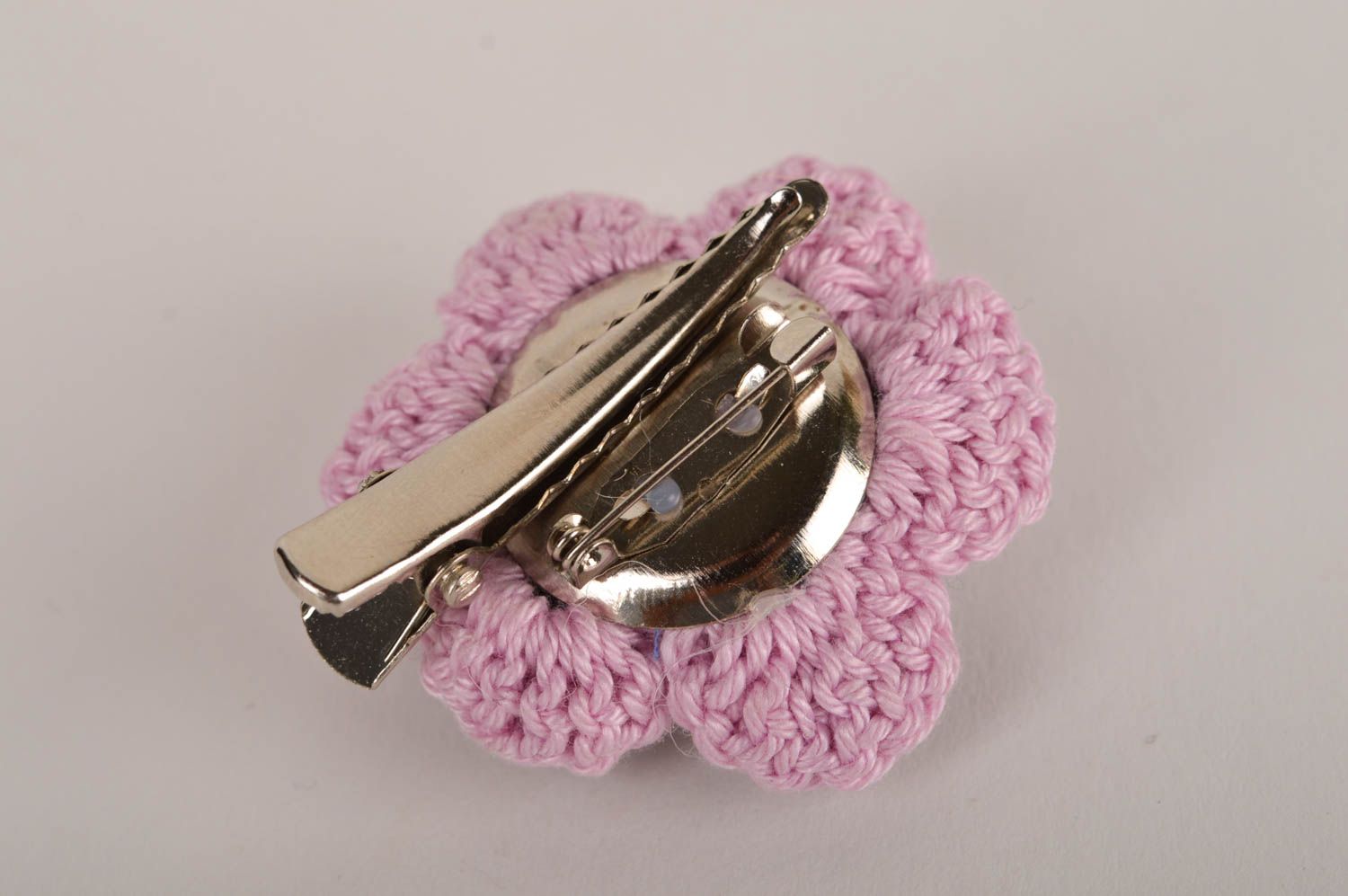 Handmade hairpin brooch  fabric brooch flower brooch beautiful flower hair clip  photo 5