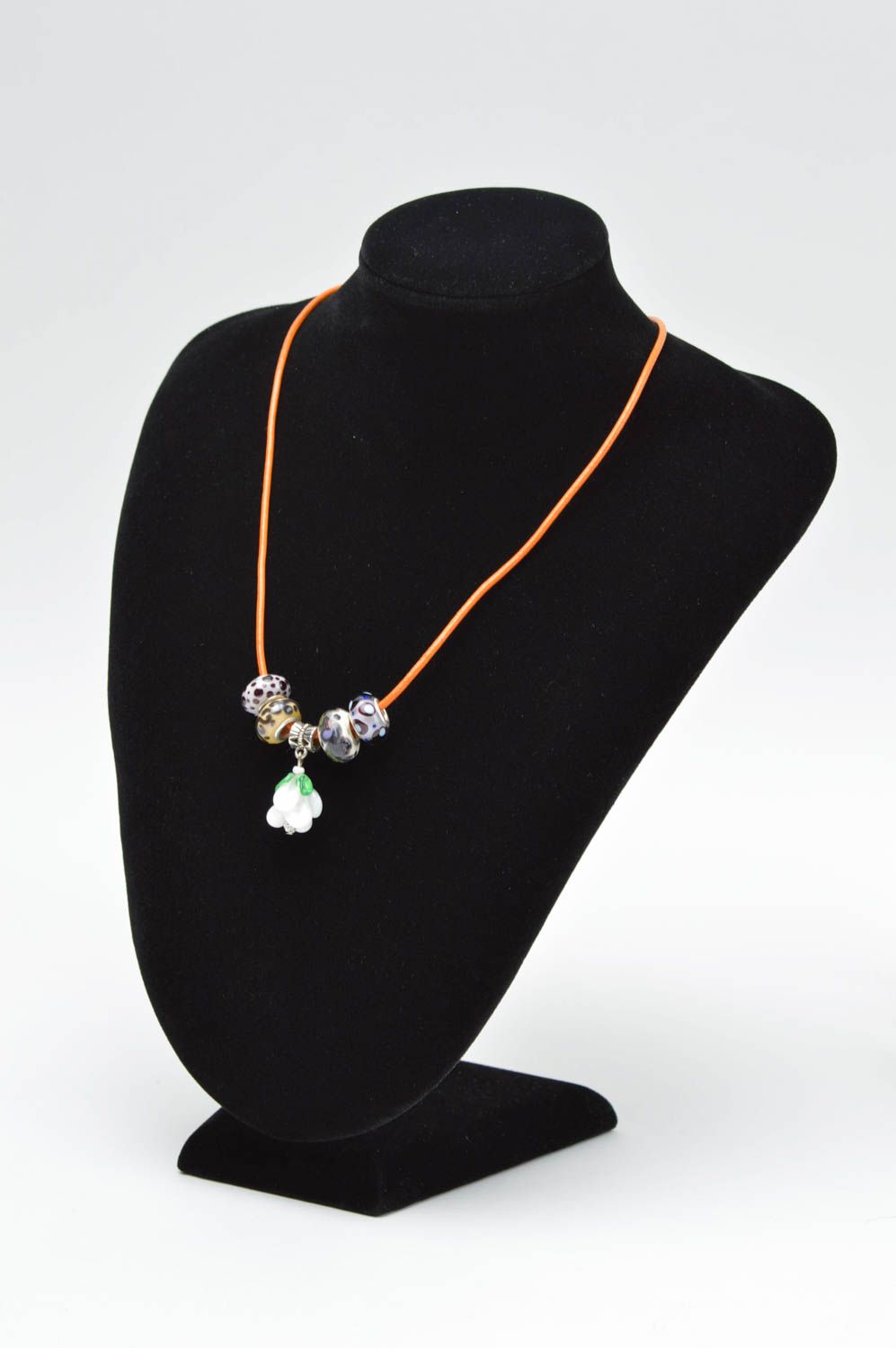 Handmade unusual jewelry lovely cute pendant feminine designer accessories photo 5