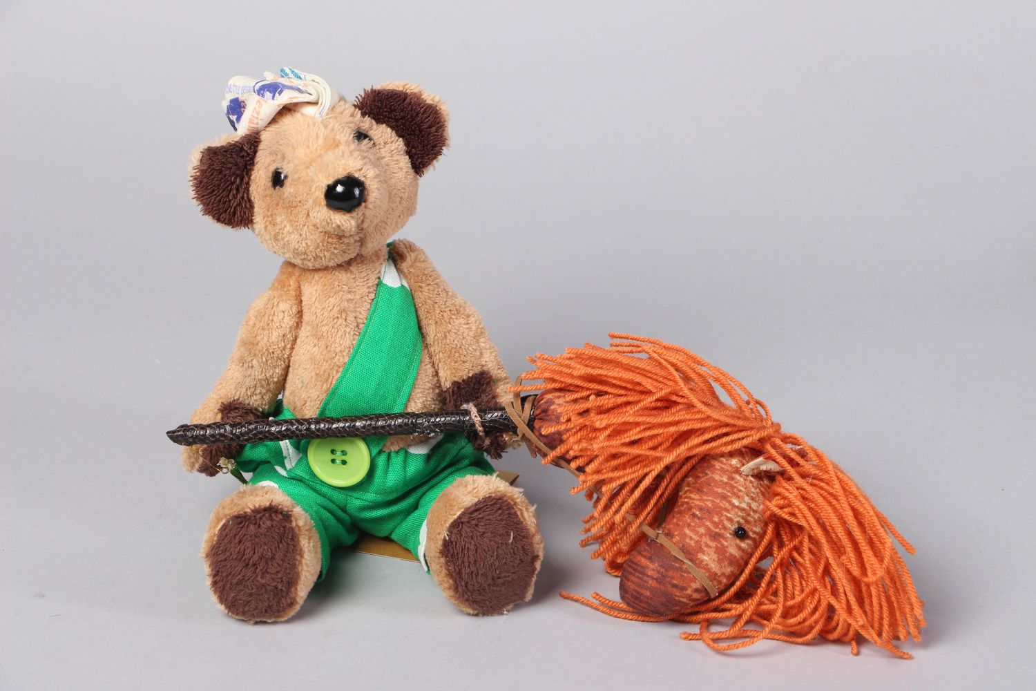 Handmade plush toy bear photo 1