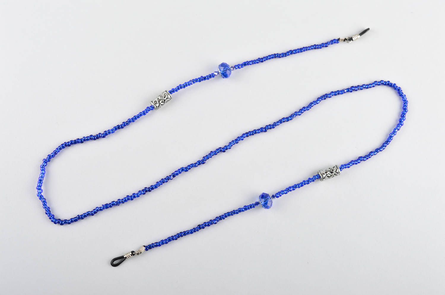 Cadena para gafas hecha a mano azules accesorio para mujer regalo original foto 4