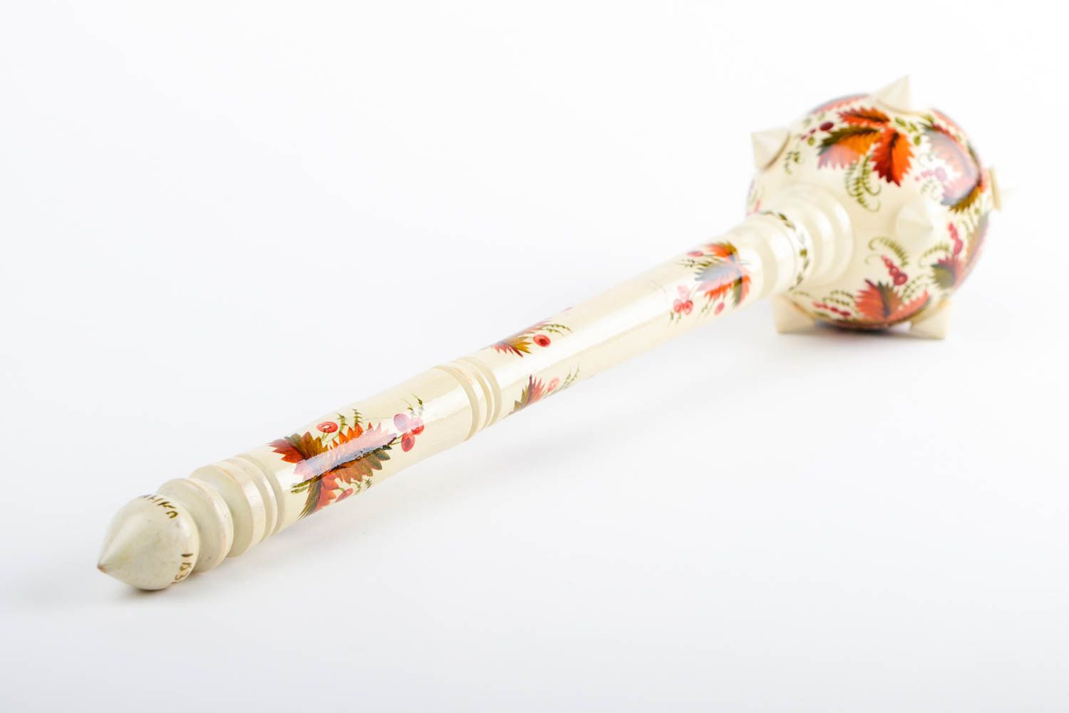 Handmade cute wooden mace stylish ethnic weapon unusual souvenir for men photo 5
