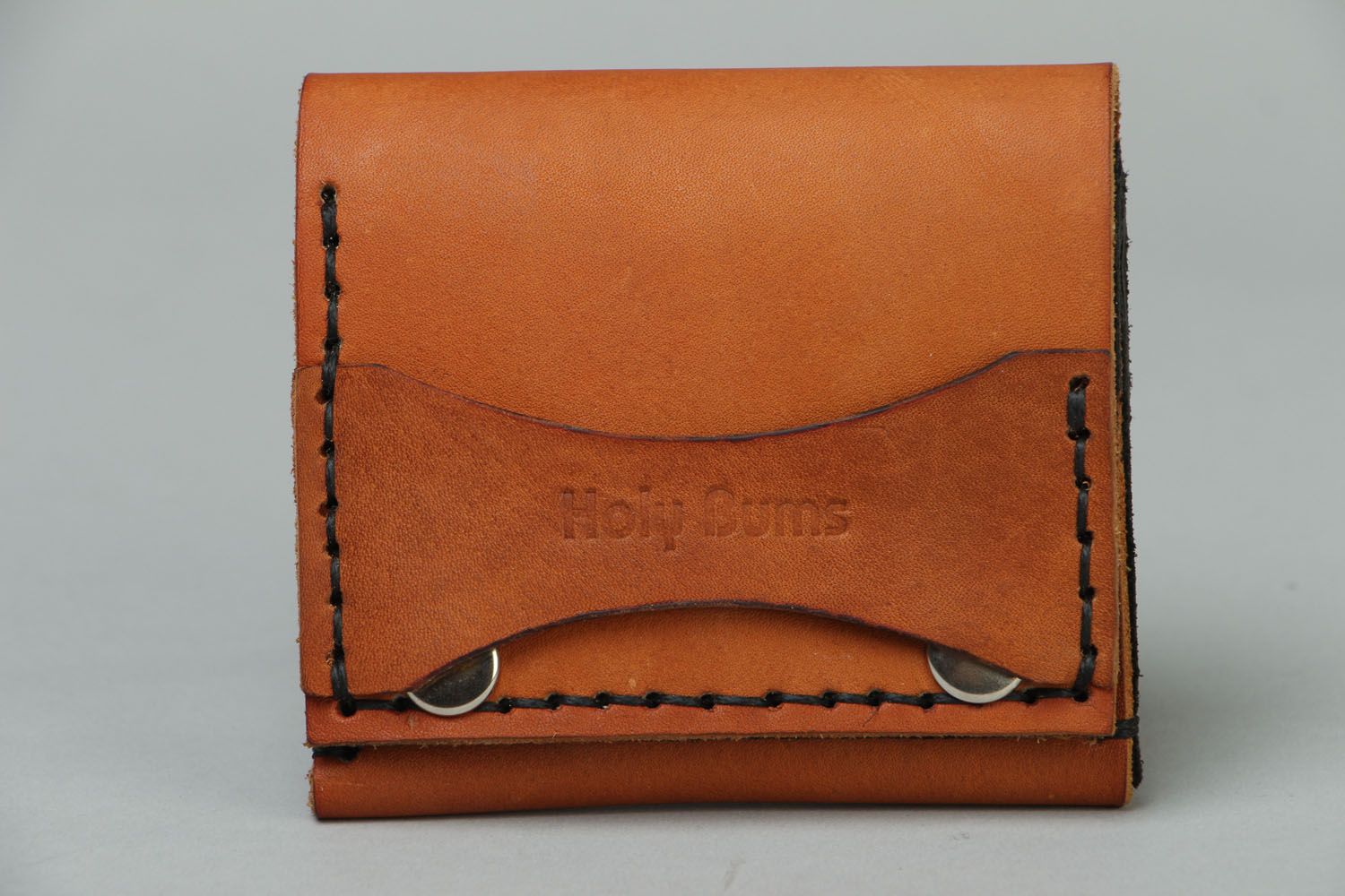 Homemade leather wallet photo 1